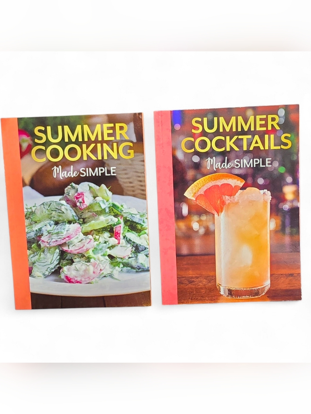 ✨ Summer Cooking & Cocktails Made Simple Cookbook Set | 2 Books | Easy Recipes ✨